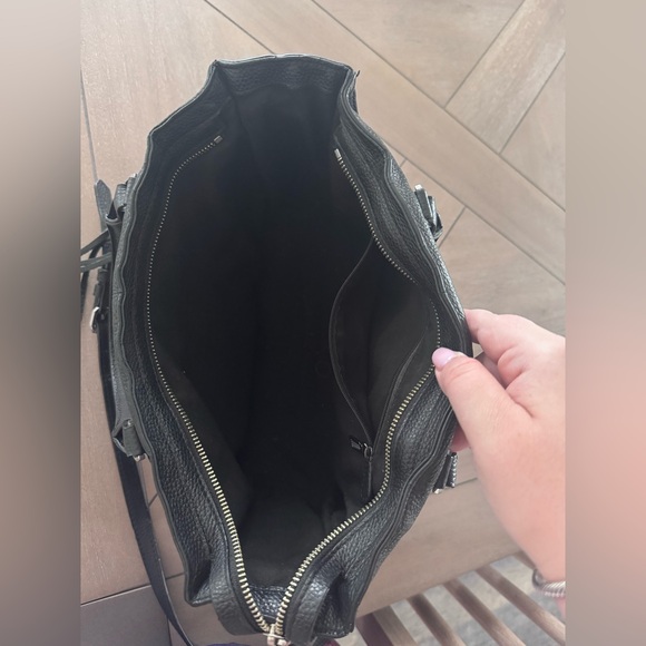 Rebecca Minkoff Black Crossbody Bag with Silver Accents - Picture 9 of 16